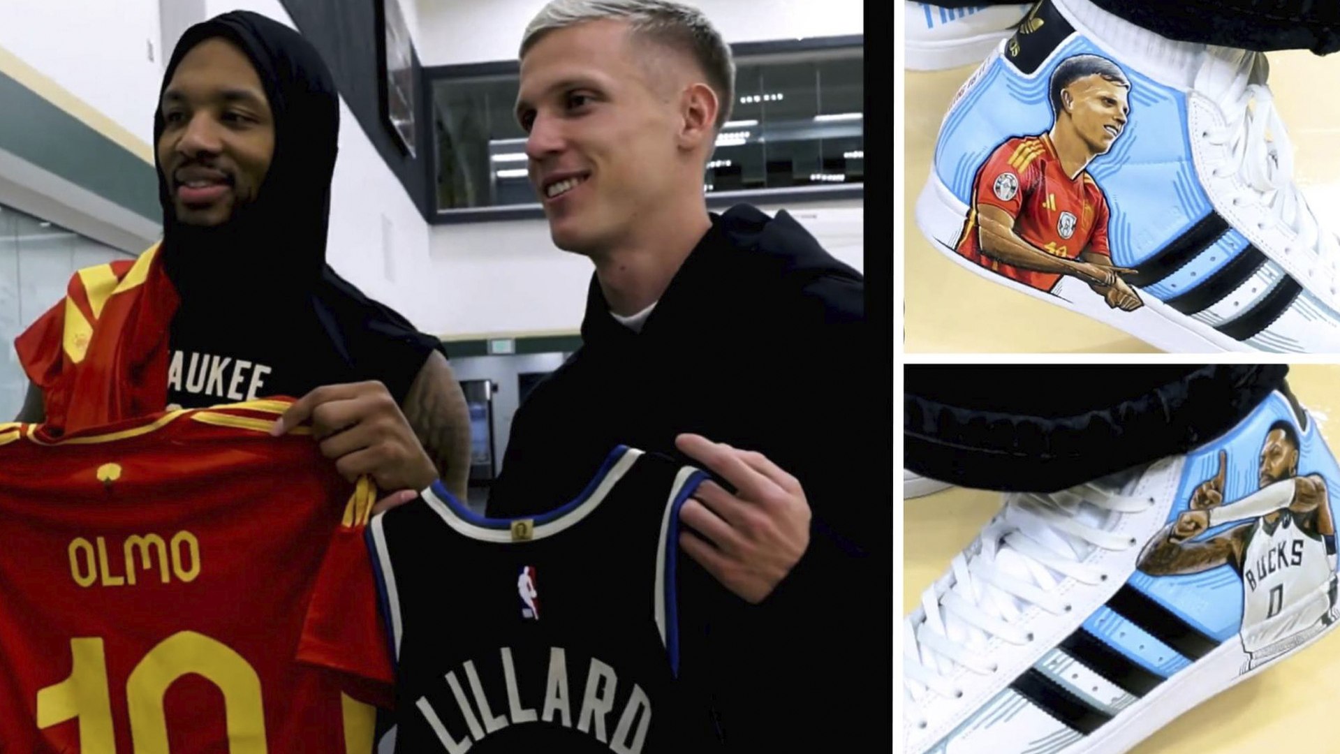 Dani Olmo recibi un gran regalo de Damian Lillard