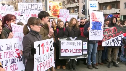 Los estudiantes serbios mantienen su pulso al Gobierno por el derrumbe en la estación de Novi Sad