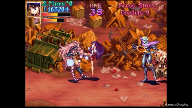 セーラームーンRetro Arcades Action Game Sailor Moon Rei Hino Stage 3to5 Gameplay No Commentary #retrogaming