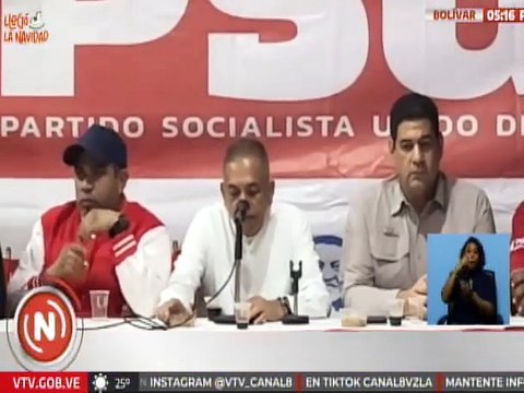 Bolívar | Dirigencia estatal del PSUV reafirman su apoyo a las políticas públicas del Pdte. Maduro