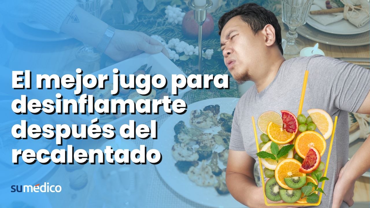 ¿Te sientes inflamado después de varios días de recalentado navideño?