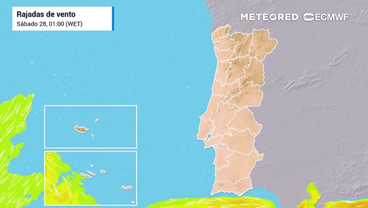 A partir de segunda-feira, as rajadas de vento irão intensificar-se nos Açores