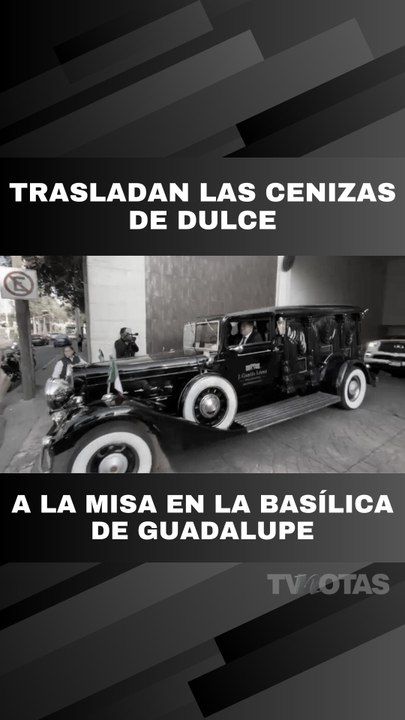 Cortejo fúnebre de las cenizas de Dulce