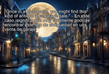 Idioms - once in a blue moon