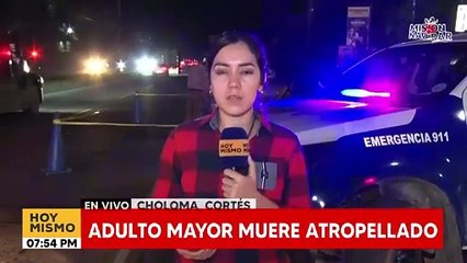 Un adulto mayor pierde la vida al ser atropellado en Choloma, Cortés