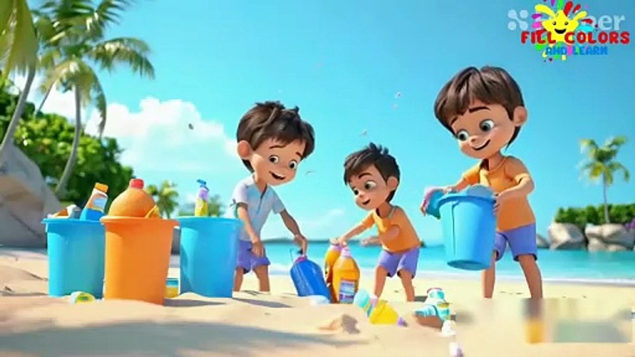 Big World And Small Steps Song | Nursery Rhymes And Kids Songs | learning videos for kids | Fill Colors And Learn | cartoons for kids