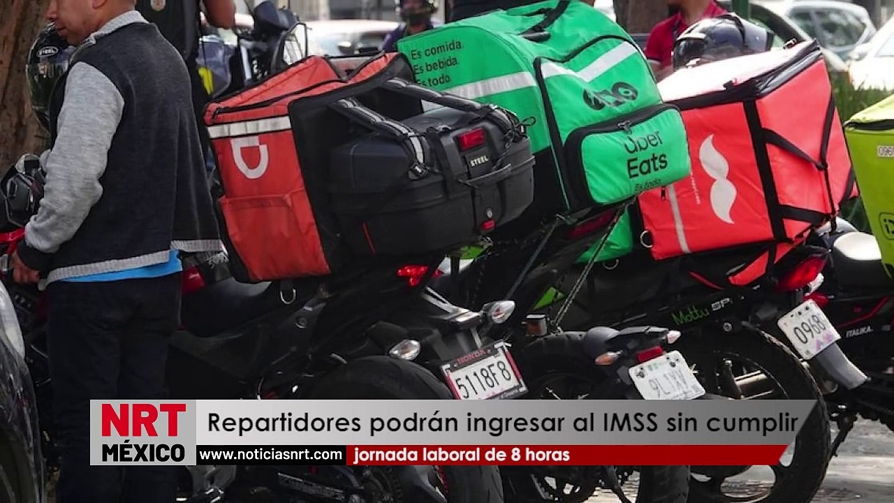 Repartidores podrán ingresar al IMSS sin cumplir jornada laboral de 8 horas