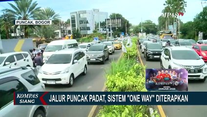 Jalur Puncak Padat pada Sabtu 28 Desember ini, Sistem One Way Diterapkan