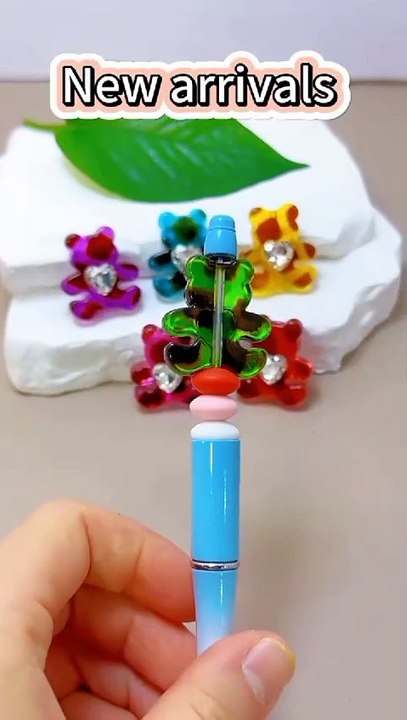 Abstract Prints Colorful Clear Round Acrylic Beads