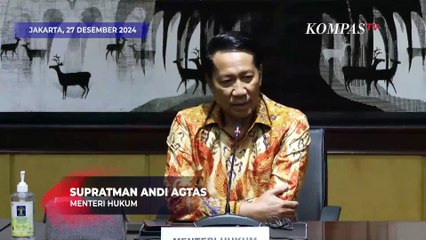 Menkum Supratman Andi Agtas Minta Maaf Soal Denda Damai Koruptor: Itu Hanya Komparasi