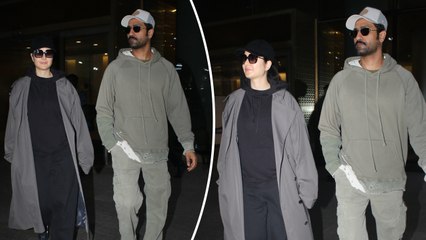 Katrina Kaif - Vicky Kaushal’s Stylish & Chic Arrival At Mumbai Airport