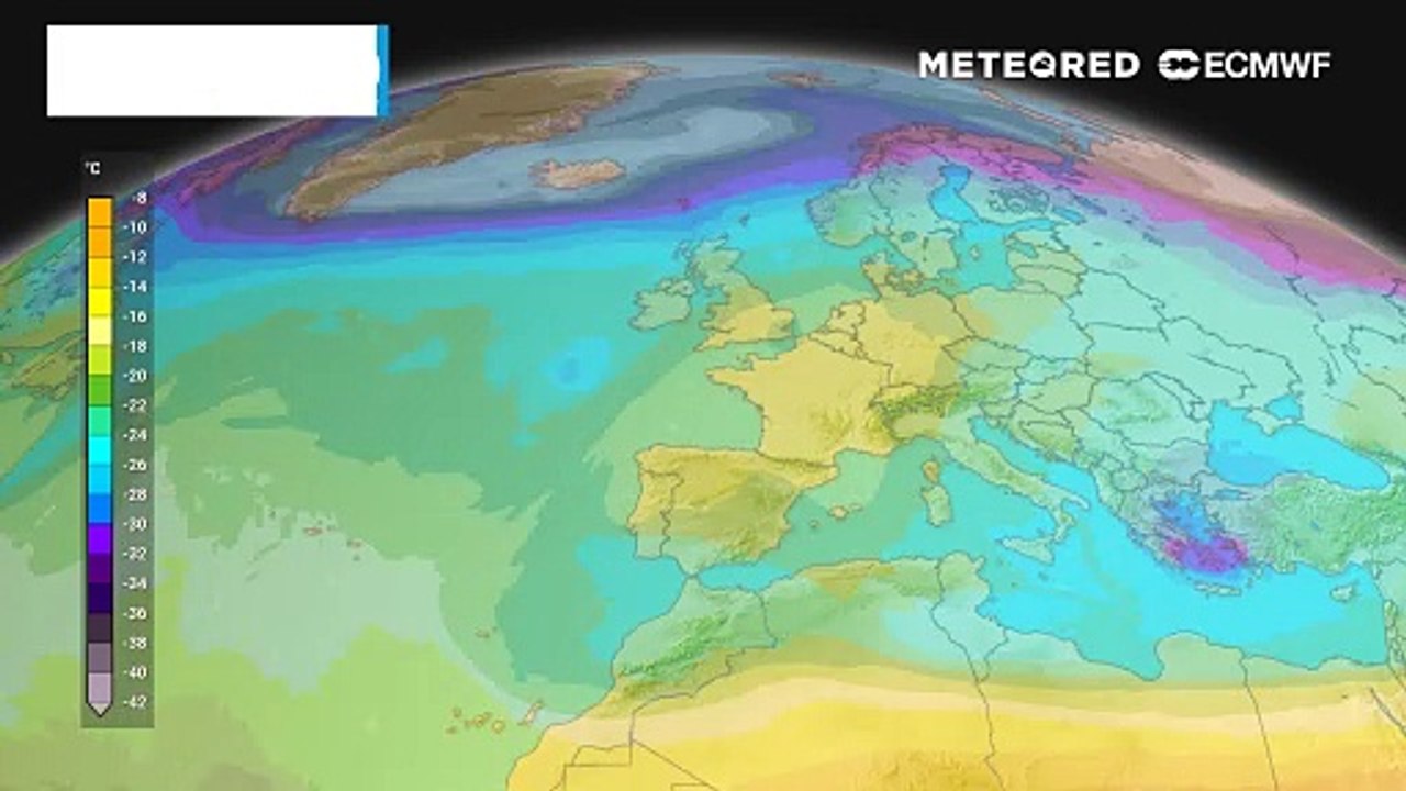 Luftmassenverteilung in der silvesterwoche