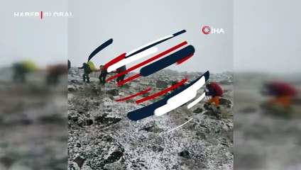 Süphan'da zirve tırmanışı yarıda kaldı: Soğuk ve rüzgar şiddetli