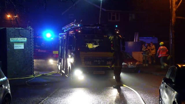 Fire and rescue teams tackle house fire in Crawley