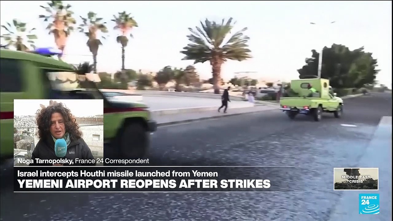 Israel says intercepted missile from Yemen after Sanaa airport hit
