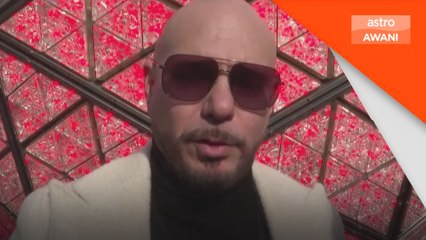 Pitbull buat kejutan bersihkan bola kristal terakhir di Times Square