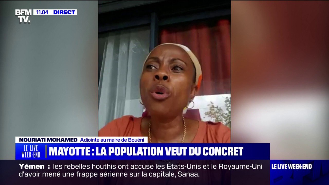 "On appelle à la sécurisation de l'ensemble de notre territoire face à la multiplication des vols et des pillages": selon Nouriati Mahamed, adjointe au maire de Bouéni, la situation à Mayotte "ne s'améliore pas"