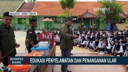Keseruan Edukasi Penyelamatan dan Penanganan Ular di SMAN 1 Mejayan