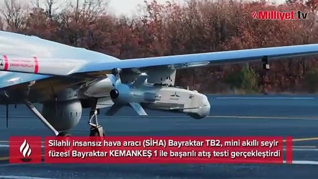 Mini akıllı seyir füzesi Bayraktar KEMANKEŞ 1'den başarılı atış testi