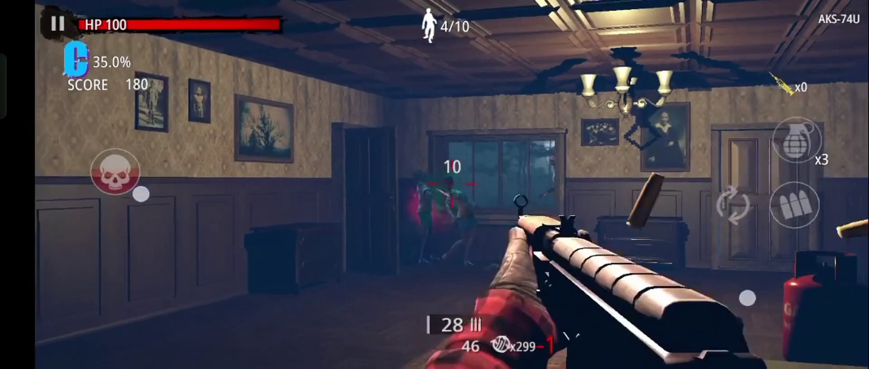 Evil zombie shooting game#shorts