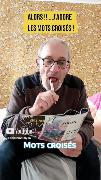 J'adore les mots croisés 😜