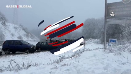 Kent merkezinde yağış olmadı, kar görmek isteyen oraya gitti