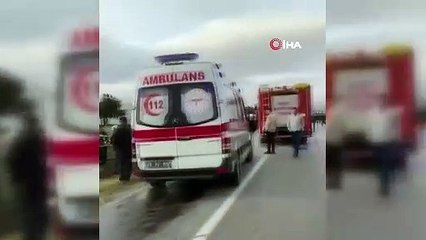 Kontrolden çıkan otomobil karşıdan gelen araçla çarpıştı: 1 ölü, 4 yaralı