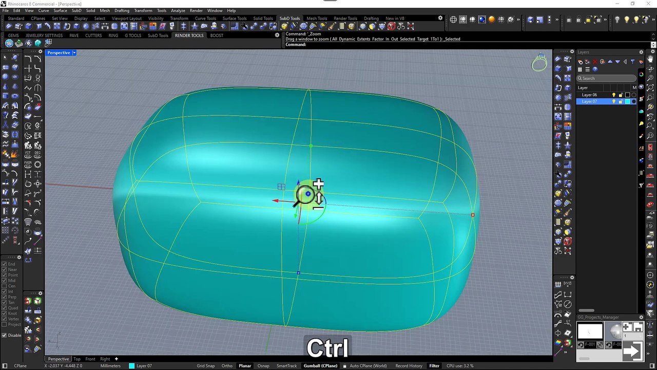 Welcome To Rhino 8 Version With GGold Jewelry Modeling Tools-Preview