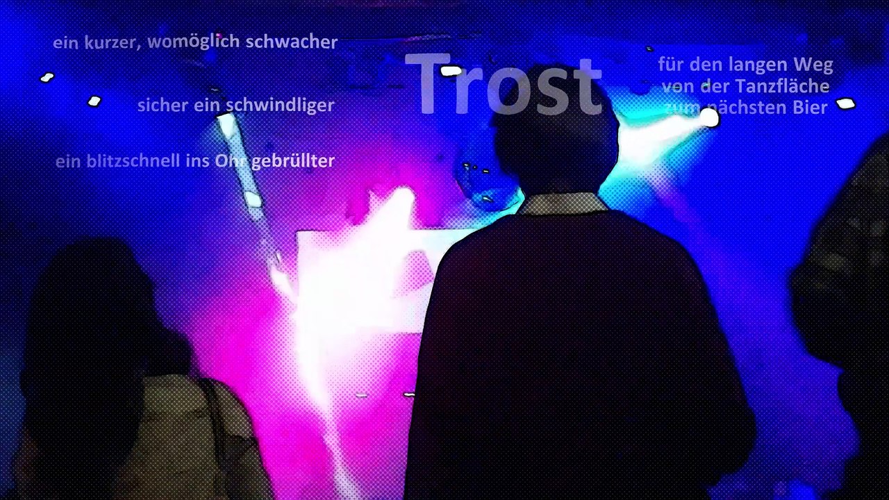 Trost (aus: 'Anfang von etwas', 2014; Video samt Textergänzungen: 2024; an der Trompete ('La Vie en Rose' (É. Piaf)): Markus Schuster)