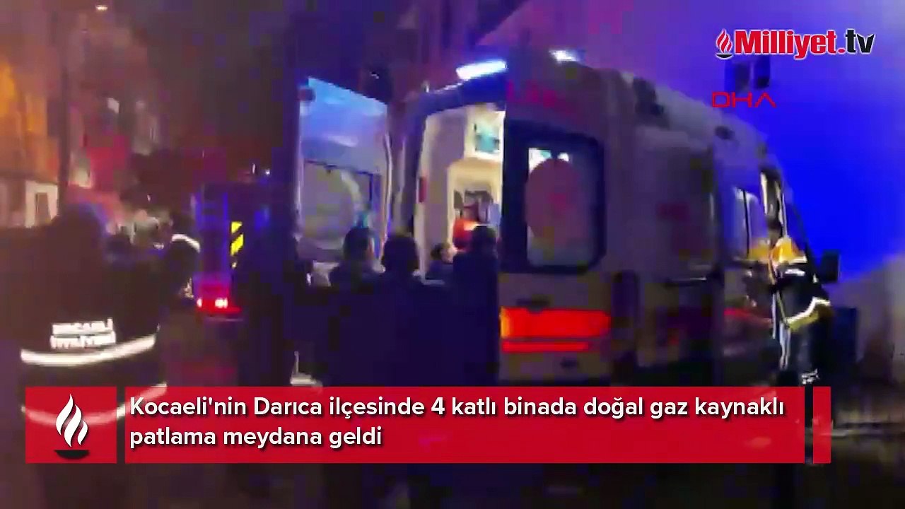 Kocaeli'de 4 katlı binada doğal gaz kaynaklı patlama!