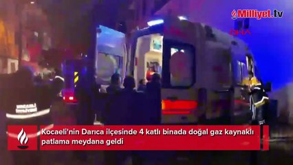 Kocaeli'de 4 katlı binada doğal gaz kaynaklı patlama!