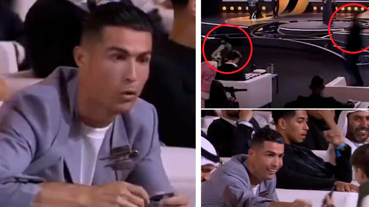 Cristiano Ronaldo y su gesto con el niño que se coló en la gala de los Globe Soccer Awards