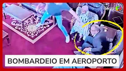 Vídeo mostra diretor da OMS fugindo de bombardeio israelense em aeroporto do Iêmen