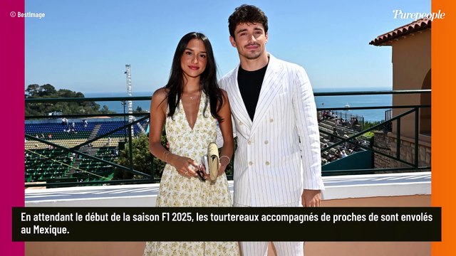 Charles Leclerc et sa compagne Alexandra en vacances au Mexique, ils ont emmené leur adorable bébé