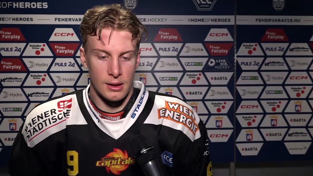 Leon Wallner (VIC) nach dem Sieg gegen Fehervar