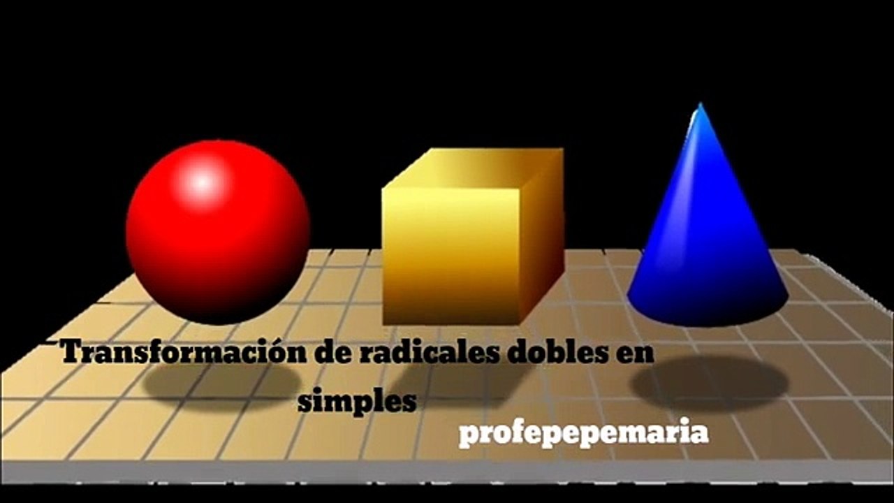Transformaciones de radicales dobles en simples 2