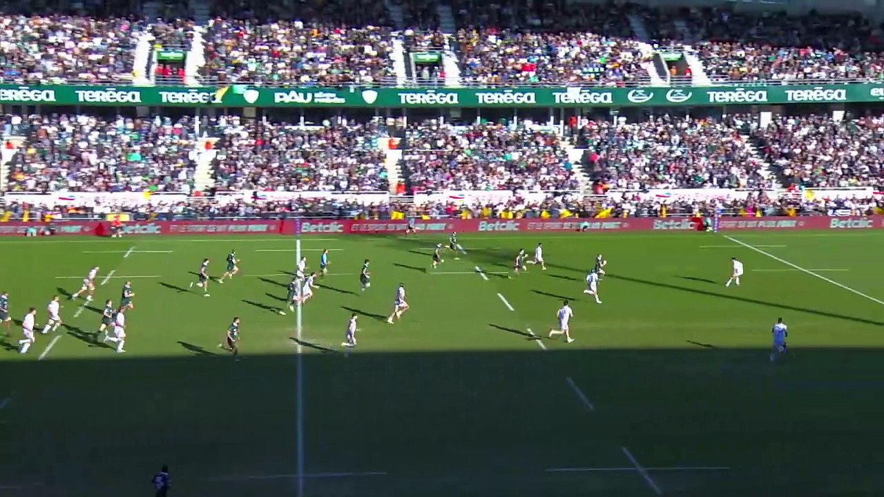 TOP 14 - Essai de Aymeric LUC (SP) - Section Paloise - RC Vannes