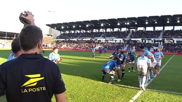 TOP 14 - Essai de Rémy BAGET (CO) - Aviron Bayonnais - Castres Olympique