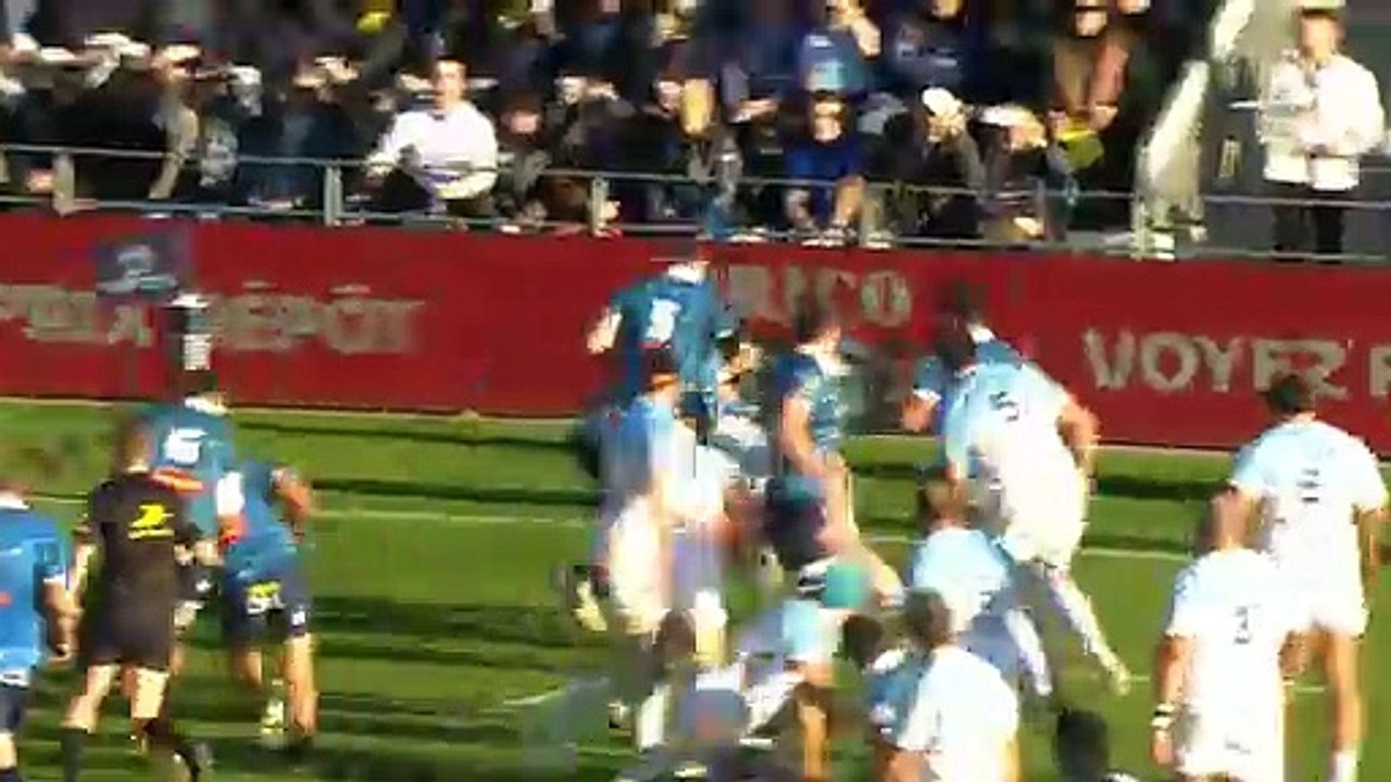 TOP 14 - Essai de Rodrigo BRUNI (AB) - Aviron Bayonnais - Castres Olympique