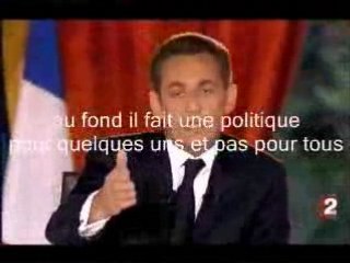 Quand Sarkozy reconnait qu'il favorise les riches !