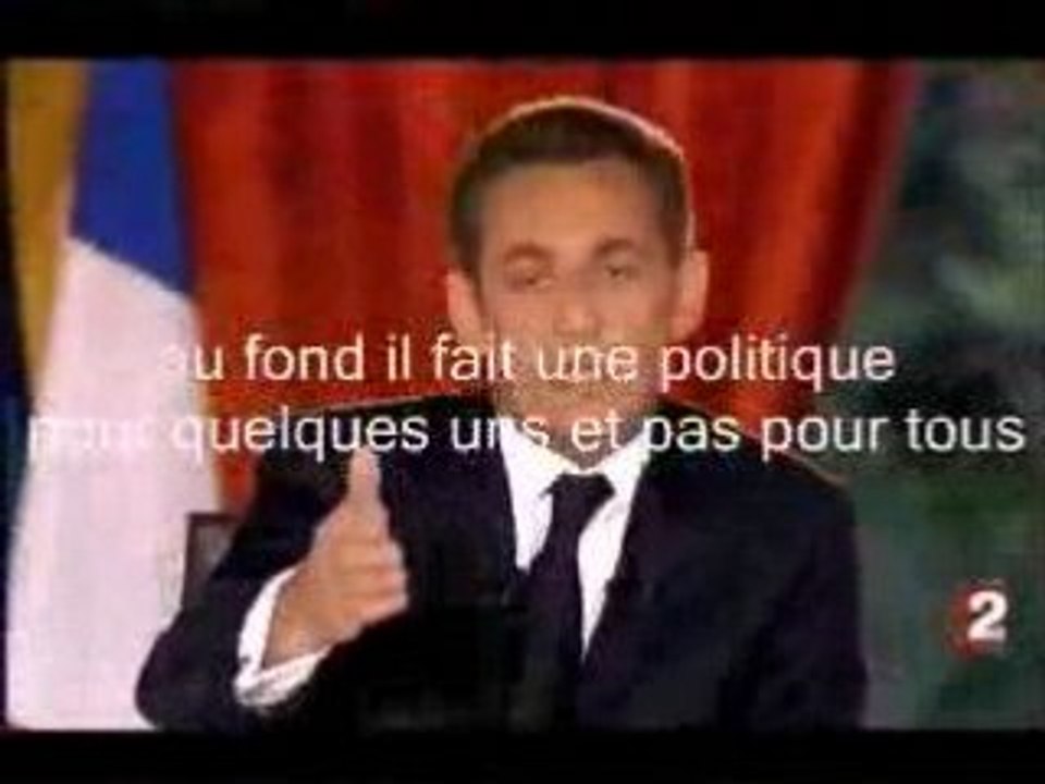 Quand Sarkozy reconnait qu'il favorise les riches !