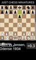 Blom defeats Jensen with the Anderssen's checkmate