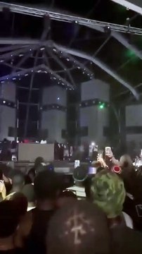 Stage Collapses On Artist During Festival In Lagos,Nigeria