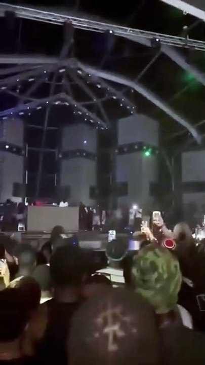 Stage Collapses On Artist During Festival In Lagos,Nigeria