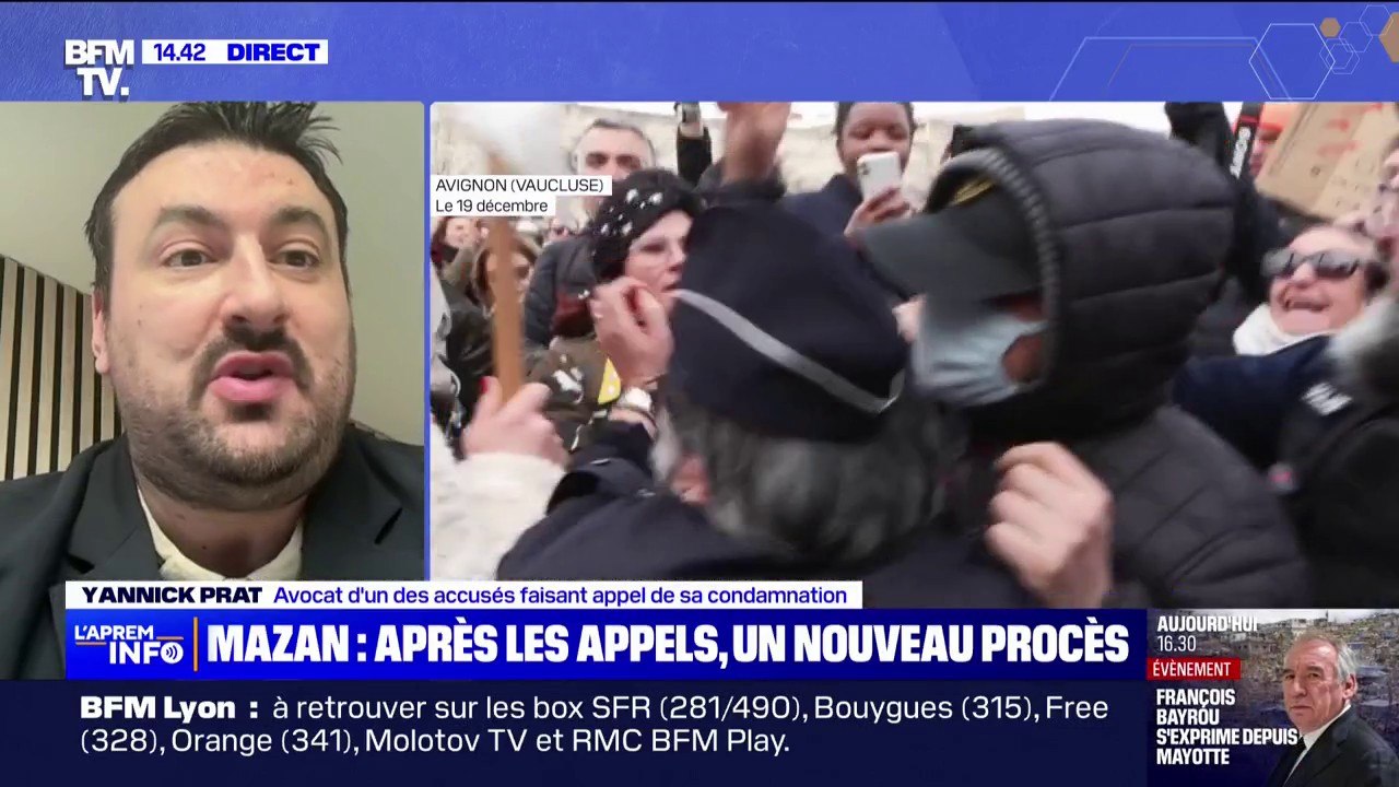 Procès des viols de Mazan: "oui il y a un risque d'aggravation de la peine", réagit Yannick Prat avocat d'un des accusés faisant appel, sur la présence d'un jury populaire
