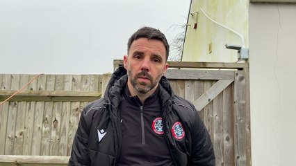 Badshot Lea manager Gavin Smith post-Ascot United