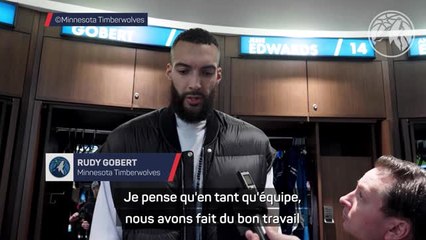 Timberwolves - Gobert fier du travail collectif pour rendre les choses difficiles pour Wembanyama