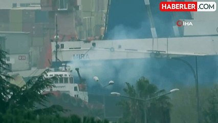Samsun Limanı'nda Duman Paniği