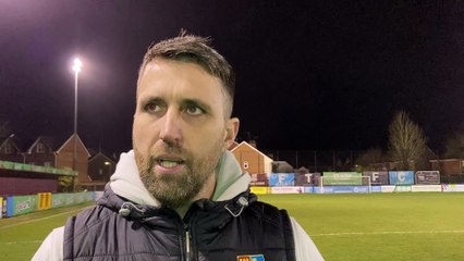 Farnham Town manager Paul Johnson post-Badshot Lea