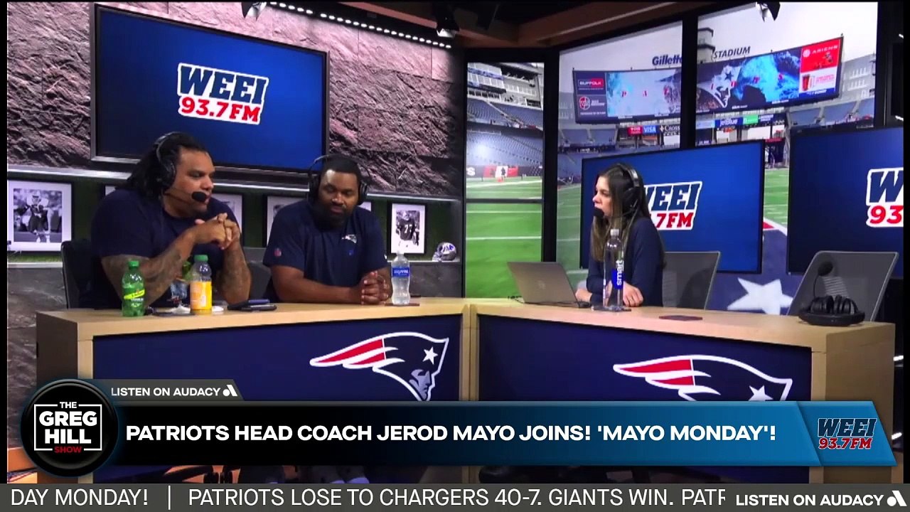 Patriots HC Jerod Mayo joins  for the last Mayo Monday! Were there any conversations of Drake Maye not going back in?